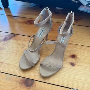 Steve Madden Nude Tan Strappy Stiletto Heel Sandal